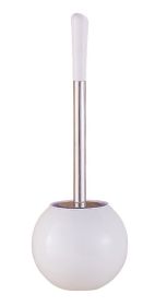 Replacement Toilet Brush Stainless Steel Toilet Brush Round White