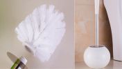 Replacement Toilet Brush Stainless Steel Toilet Brush Round White