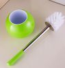 Replacement Toilet Brush Stainless Steel Toilet Brush Round Green