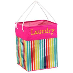 Clothes Basket Laundry Basket Clothing Storage Barrels Toy Organiger Stripe