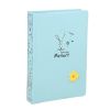 Cute Flower 300 Pocket 3 Per Page Leather Cover Photo Album, Sky Blue