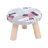 Household Durable Round Stool Ottoman Bench Seat Foot Rest Footstool, 3 Legs