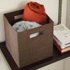 Foldable Storage Basket Organizer Box Chest for Clothes/Toys/Books, Coffee