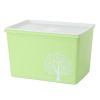 Multifunctional Box Storage Basket Organizer Chest for Home Use, Green, Tree