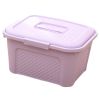 Multipurpose Box Storage Basket Organizer Chest with Handle for Home Use, Purple