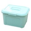 Multipurpose Box Storage Basket Organizer Chest with Handle for Home Use, Blue