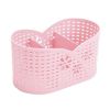 Practical Compartment Stationery Storage Cosmetics Holder Desk Organizer, Pink