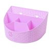 Multifunctional Compartment Holder Stationery Cosmetics Storage Desk Organizer, Purple