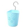 12CM Multipurpose Plastic Storage Basket Household Organizer , Blue Flowers