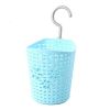 12CM Multipurpose Plastic Storage Basket Household Organizer , Blue Flowers