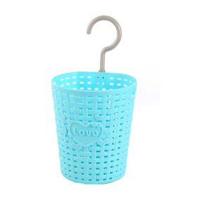 12 CM Love Multipurpose Plastic Storage Basket Household Organizer , Blue