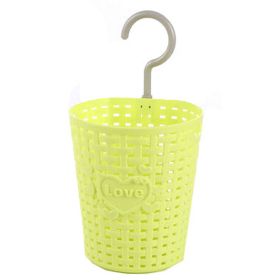 12 CM Love Multipurpose Plastic Storage Basket Household Organizer , Green