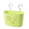 25 CM Multipurpose Plastic Storage Basket Household Organizer ,Green Flowers