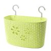 33 CM Multipurpose Plastic Storage Basket Household Organizer ,Green Flowers