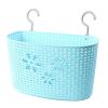 33 CM Multipurpose Plastic Storage Basket Household Organizer ,Blue Flowers