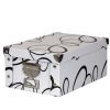 Box Storage/ File Storage Box with Lid, Letter/Legal,Clothes Toys Storage Box  D