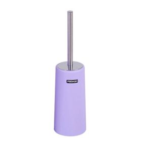 Home Basics Stainless Steel Toilet Brush&Holder Toilet Brush Set,Purple