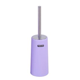 Home Basics Stainless Steel Toilet Brush&Holder Toilet Brush Set,Purple