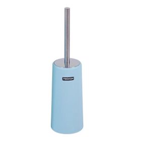 Home Basics Stainless Steel Toilet Brush&Holder Toilet Brush Set,Sky