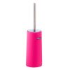 Home Basics Stainless Steel Toilet Brush&Holder Toilet Brush Set,Rose Red