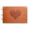 Leather Cover Love Heart Scrapbooking Photo Album DIY Photo Album (34*23CM)