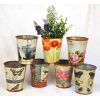 2PCS Pastoral Flowerpot Iron Flower Barrels Plant Container/Garden Decoration