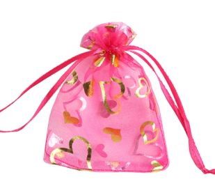 100 Pcs Organza Bags Drawstring Pouches Wedding Favor Bags Candy Bags #02