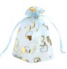 100 Pcs Organza Bags Drawstring Pouches Wedding Favor Bags Candy Bags #05