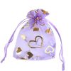 100 Pcs Organza Bags Drawstring Pouches Wedding Favor Bags Candy Bags #06