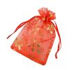 100 Pcs Organza Bags Drawstring Pouches Wedding Favor Bags Candy Bags #13