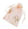 100 Pcs Organza Bags Drawstring Pouches Wedding Favor Bags Candy Bags #17