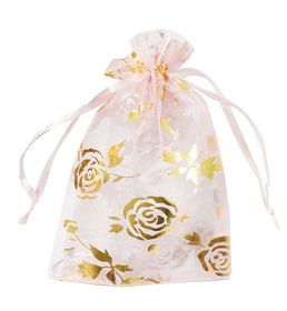 100 Pcs Organza Bags Drawstring Pouches Wedding Favor Bags Candy Bags #29