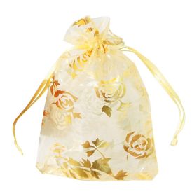 100 Pcs Organza Bags Drawstring Pouches Wedding Favor Bags Candy Bags #30