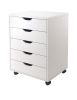 Halifax Cabinet for Closet / Office, 5 Drawers, White