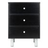 Daniel Accent Table with 3 Drawers, Black Finish