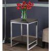 Jared End Table, Enamel Steel Tube