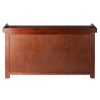 Verona Storage Bench with 3 Foldable  Beige Color Fabric Baskets