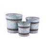 Becki Galvanized Pots - Set of 3