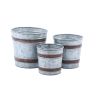 Becki Galvanized Pots - Set of 3