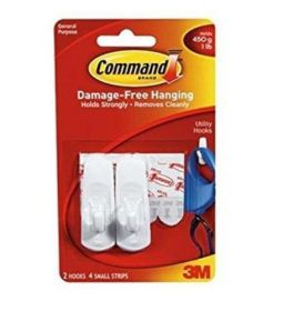 Command Brand General Purpose Small Hook 2 Ct