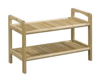 Abingdon Solid Birch Wood Large Bench (Color: Antique Chestnut)